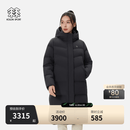 KOLON SPORT/可隆户外羽绒服 女士防泼水防风BENCH重量羽绒夹克 LKDJ5WN110-BK 黑色 M 165/88A
