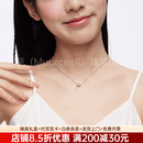 慕呈（MuurceeR）送女生的礼物925银小蛮腰项链轻奢设计感锁骨链闺蜜2023新款轻奢 可代写贺卡
