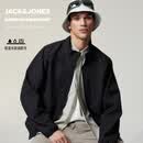 杰克·琼斯（JACK&JONES）男士保暖外套厚款夹克合集 225409016纯黑色 XL （185）