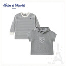TARTINE ET CHOCOLAT法国巧克力童装26春秋新款男童马甲卫衣两件套 浅灰色 110/4A 均码