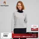 暇步士（Hush Puppies）【细腻柔软】女装春秋季双面布假两件卫衣 雾灰色 M