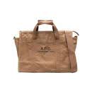 A.P.C.男士单肩拉链开合logo印花双提手棕色通勤出行日常休闲 棕色 均码
