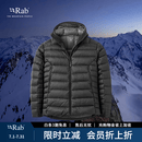 Rab【断货王】升级款秋冬男士800蓬轻量保暖鹅绒连帽羽绒服 QDB-81 黑色 重磅新品 M