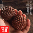 天然原木木雕手球木质按摩健身球沉水级球手把件手玩 大号5厘米左右适合男士