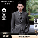 报喜鸟西服套装男装【澳洲羊毛】男士时尚正装羊毛西服外套通勤西装西裤 铁灰 50 B(180/104) /请备注腰围或裤子