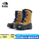 北面（The North Face）童装儿童棉鞋保暖鞋男女童运动鞋雪地靴秋冬 8O2/棕色 加绒 38 码鞋长24.5cm
