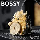 BOSSY招财纳福貔貅变色茶宠摆件长辈领导节日生日礼物乔迁商务伴手礼品 墨小貅-衔宝守禄【礼盒装】