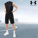 安德玛（Under Armour）男士运动套装健身打球跑步户外速干凉感防晒跑步背心高尔夫 浅灰 黑色 2XL