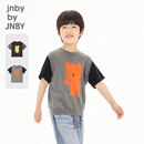 jnby by JNBY新款江南布衣童装短袖套头针织衫休闲圆领26秋男女童1Q7314770 075/杂中灰 160 cm