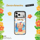 CASETIFY Sun-Kissed三丽鸥家族xCASETiFY联名 HelloKitty沙滩草裙舞适用于iPhone17/16 Pro/Max苹果手机壳 透明黑框Magsafe iPhone 17