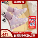 FILA儿童童鞋棉靴2025年冬季男女小童加绒jagger2棉鞋 朴雾嫩粉/浪漫紫-SO 32