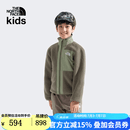 北面（The North Face）童装Yumiori儿童拼接抓绒外套男户外保暖冬|8AZG C8I/乌木绿/烟木青 140 cm M（140/68）