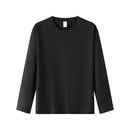 IXTAL高定款 羊毛长袖打底衫男秋冬保暖 黑色 2XL