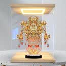 CRHMMFLF九龙九凤冠金属拼模明制国潮立体拼图手工七夕女生礼物(可代拼 九龙九凤冠+实用工具+USB原木色展示盒