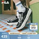 斐乐（FILA）官方男鞋COOKIES复古帆布鞋曲奇鞋时尚休闲鞋 黑/奶白-BG 40.5