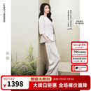 朗姿【时装周同款 三醋酸Basic衣橱 王楚然同款】职业西服外套夏新款 香槟米色 S