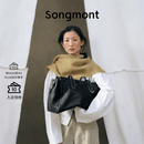 Songmont山下有松循迹系列见物旅行包通勤波士顿植鞣牛皮托特包公文包 烟墨黑 中号 现货