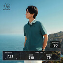 KOLON SPORT/可隆户外吸湿速干T恤 男士抗菌珠地POLO衫 LHPT6MTT25-IN 青墨色 XL 180/100A