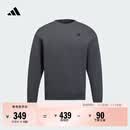 adidas休闲加厚圆领运动卫衣套头衫男女阿迪达斯官方轻运动   深灰   L