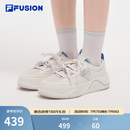 FILAFUSION 斐乐潮牌女鞋【章昊同款】帆布鞋女运动鞋滑板鞋 奶白/寂静粉-GH 38