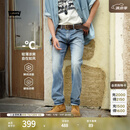 Levi's李维斯冰酷系列26年春夏新款牛仔裤男凉感直筒防晒555宽松裤子 浅蓝色 32 (32)