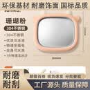 SUCPOYE炒冰机冰沙机家用小型迷你制冰机器炒酸奶盘儿童炒酸奶机 食品级珊瑚粉-304材质【赠炒冰铲2个】