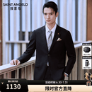 报喜鸟西服男装（单上衣）【羊毛抗皱】商务正装易打理西装外套男西服男 曜石黑-单上衣 48 A(175/96)