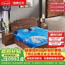 景典 红木家具 非洲鸡翅木（学名：非洲崖豆木）大床全实木床 中式大床双人床主卧次卧