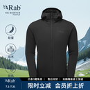 Rab睿坡Xenair Alpine户外徒步运动夹克连帽轻量金标P棉服男  QIP-41 黑色BLK M