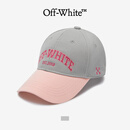 OFF-WHITE棒球帽男女情侣款字母LOGO箭头刺绣撞色拼接宽松美式潮流鸭舌帽