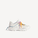 BALENCIAGA巴黎世家TRACK TRAIL LACES女士运动鞋 白色/橙色/蓝色/粉红色 38 245mm