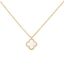 梵克雅宝（Van Cleef & Arpels）18K玫瑰金Sweet Alhambra系列红玉髓四叶草项链七夕情人节礼物