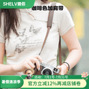 摄侣适用富士x100vi手柄保护套xt50皮套xt30三代二代xe5相机包XT5保护壳xm5真皮底座壳腕带复古配件 x100vi咖啡色真皮手柄皮套+垫肩牛皮肩带