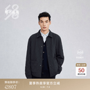 鄂尔多斯1980菱形格纹外套男短款夹克外套 1980蓝 L 175/96A