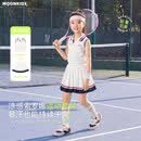 moonkids童装女童无袖背心网球服套装2026夏季新款儿童速干运动裙子两件套 两件套【23181白色背心+6342白色短裙】 130 cm