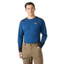 HELLY HANSEN, HH男士功能内衣保暖排汗速干长袖圆领户外运动打底衫吸湿排汗 Dark Blue M