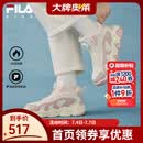 FILA童鞋儿童棉鞋2025冬季男女童旋钮加绒保暖运动鞋 奶白/烟玫瑰粉-GR 34 内长21.5cm