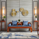 梨言 红木家具缅甸花梨（学名：大果紫檀）罗汉床 客厅实木素面明式床塌沙发床带炕几 弯腿罗汉床 罗汉床 长198*宽66*高74（坐高42）