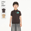jnby by JNBY新款江南布衣童装短袖套头针织衫合体polo领26秋男女童1Q7314810 201/暗咖 130 cm