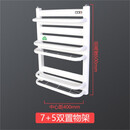 小背篓暖气片钢制铜铝不锈钢家用卫生间毛巾杆置物架暖气集体供暖 钢制高60cm[7+5置物架]