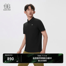 KOLON SPORT/可隆户外休闲衣 男士抗皱透湿AIRMESH热压POLO衫 LHPT6MN087-BK 黑色 （尺码偏小） 3XL 190/108B