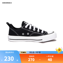 Converse匡威儿童鞋男女童大童低帮经典加厚帆布鞋新品鞋A06408C 黑 36 【建议脚长22cm】