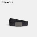 蔻驰（COACH）【品牌直供】男士板扣双面腰带38MM商务休闲黑色CY941礼物送男友