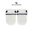 BLUEDOG 韩国蓝狗26FW秋季小爱心婴儿袜针织儿童可爱中筒白色棉袜 红色 均码