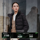 KOLON SPORT/可隆户外羽绒服 女士防风防泼水中量鹅绒夹克 LKDJ5WTT44-BK 黑色 M 165/88A