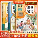 2026斗半匠课堂笔记六年级上册语文数学英语人教版同步教材随堂笔记教材全解小学生课前预习教材（3册）