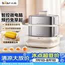 小熊（Bear）煮蛋器 蒸蛋器 自动断电不锈钢早餐神器 电蒸锅小型1-2人用 可预约定时 ZDQ-E12L6