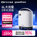 鱼跃制氧机医用吸氧机家用老人5L升级氧气机6L9F-6CW中重度缺氧