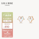 LOLA ROSE罗拉玫瑰常青藤银耳钉耳环耳饰女气质节日礼物送女友