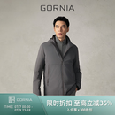 格罗尼雅（GORNIA）男士棉服纤维混纺连帽时尚商务轻便百搭舒暖外套GBW24371341 灰色 L